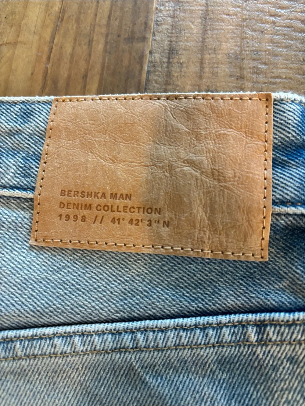 Bershka Light Blue Distressed Denim Shorts For Women.